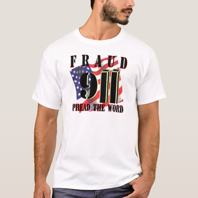 Camiseta T-shirt de 9/11 de fraude (Frente)