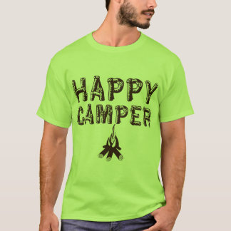 Camiseta T-shirt de acampamento - campista feliz