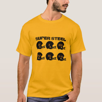Camiseta T-shirt de aço super do futebol