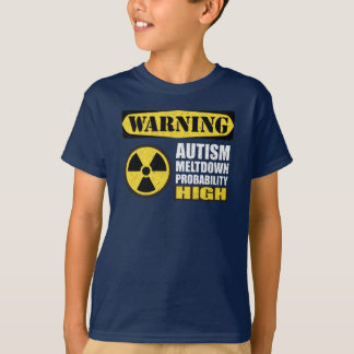 Camiseta T-shirt de advertência da fusão do autismo