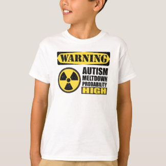 Camiseta T-shirt de advertência da fusão do autismo