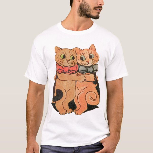 Camiseta T-shirt de afago dos gatos (Frente)