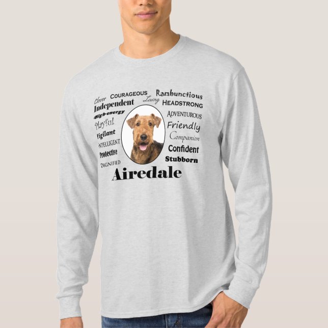 Camiseta T-shirt de Airedale (Frente)
