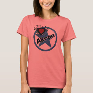 Camiseta T-shirt de Akron do amor