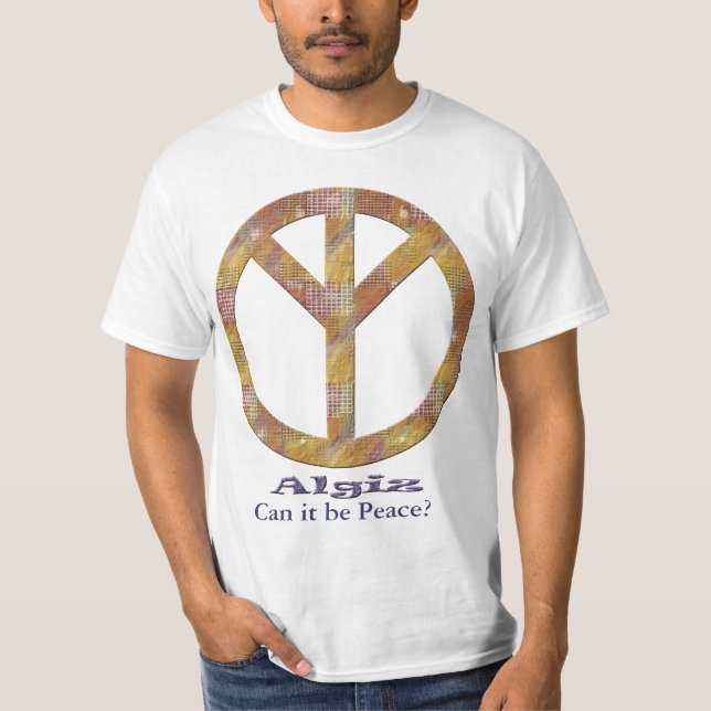 Camiseta T-shirt de Algiz (paz) (Frente)
