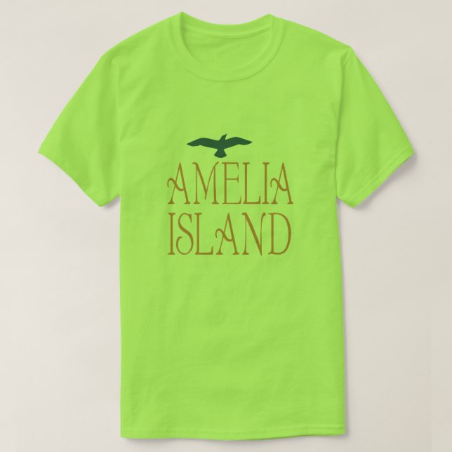 Camiseta T-shirt de Amelia Island Florida (Frente do Design)