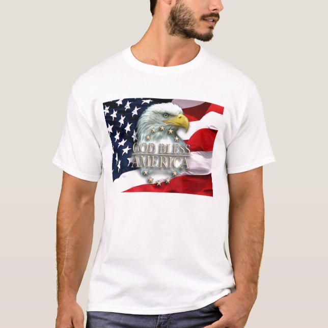 Camiseta T-shirt de América dos deus abençoe (Frente)