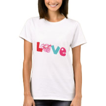 t-shirt de amor