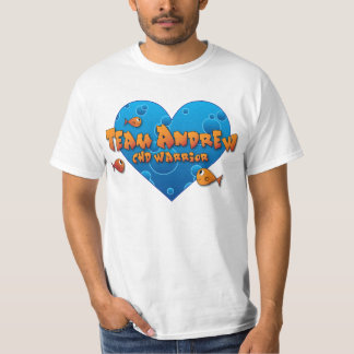 Camiseta t-shirt de andrew da equipe (branco)