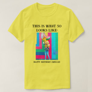 Camiseta T-Shirt de aniversário de 50.º Milestone Personali