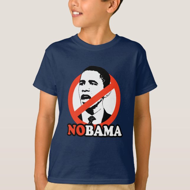 CAMISETA T-SHIRT DE ANTI-OBAMA/NOBAMA (Frente)