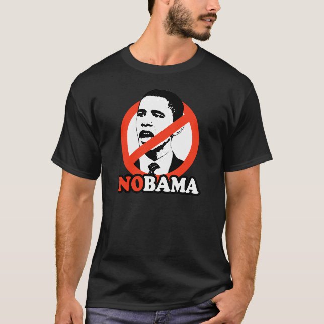CAMISETA T-SHIRT DE ANTI-OBAMA/NOBAMA (Frente)