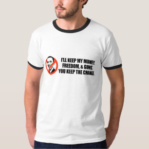 Camiseta T-shirt de Anti-Obama - você mantem a mudança