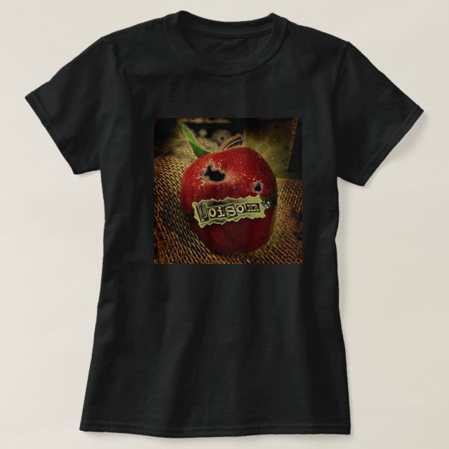 Camiseta T-shirt de Apple do veneno do branco da neve (Frente do Design)