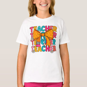 Camiseta T-Shirt de Apreciação Colorida de Professores com 