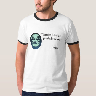 Camiseta T-shirt de Aristotle da educação