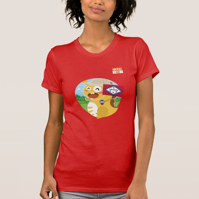 Camiseta T-shirt de Arkansas VIPKID (alaranjado) (Frente)
