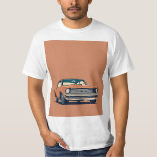 CAMISETA T-SHIRT DE ARTE DE CARRO TENDENTE MANUAL
