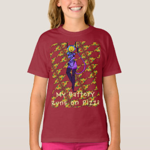 Camiseta T-Shirt de Arte de Robô Pizza
