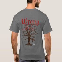 Camiseta T-shirt de árvore monstruosa de árvore errada