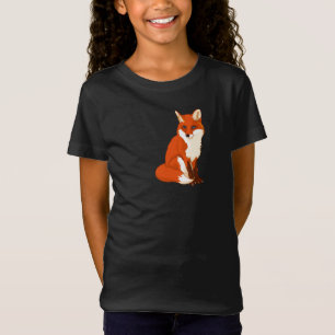 Camiseta T-shirt de assento bonito das meninas do Fox