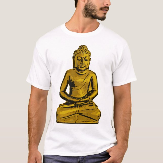 Camiseta T-shirt de assento de Buddha (Frente)