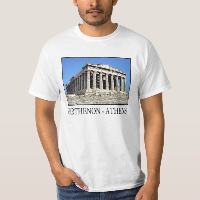Camiseta T-shirt de Atenas do Partenon (Frente)