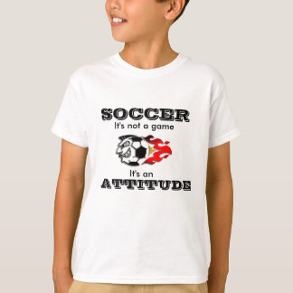 Camiseta T-Shirt de Atitude de Futebol para Crianças
