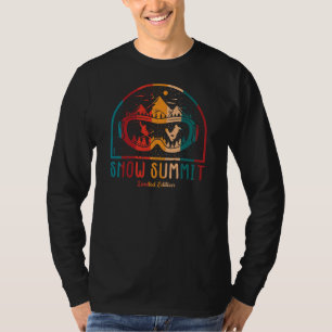 Camiseta T-Shirt de Aventura de Esqui Retro Snow Summit