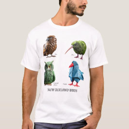 Camiseta T-shirt de aves da Nova Zelândia