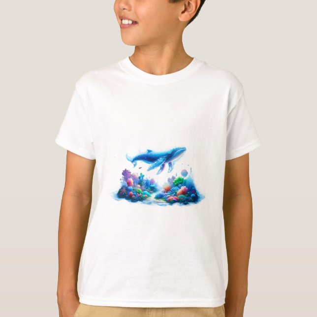 Camiseta T-shirt de baleia (Frente)