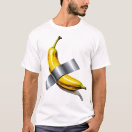 Camiseta T-shirt de bananas com fita adesiva