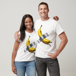 Camiseta T-shirt de bananas com fita adesiva