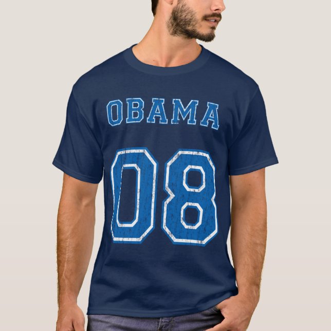 Camiseta T-shirt de Barack Obama '08 (Frente)
