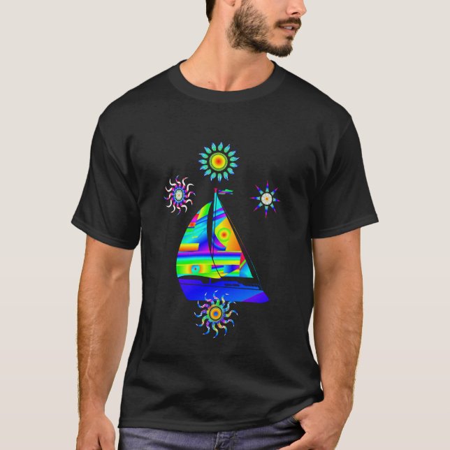 Camiseta T-Shirt de Barco de Navegação (Frente)