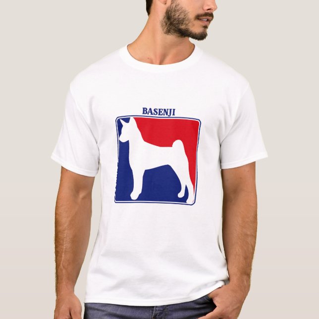 Camiseta T-shirt de Basenji da liga principal (Frente)