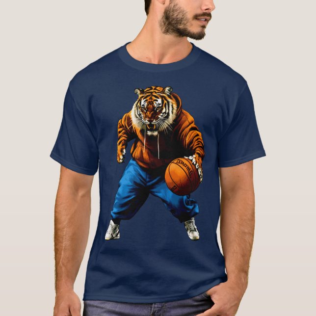 Camiseta T-Shirt de Basquete de Tiger (Frente)