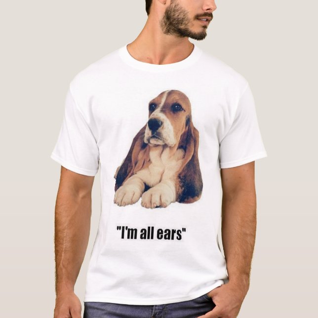 Camiseta T-shirt de Basset Hound (Frente)