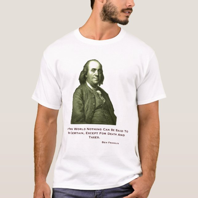 Camiseta T-shirt de Ben Franklin (Frente)
