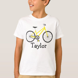 Camiseta T-shirt de bicicleta para crianças personalizadas