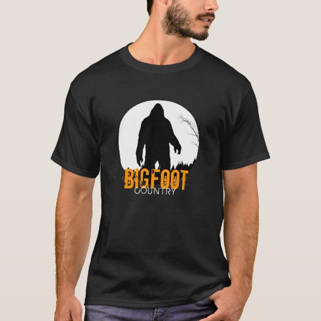 Camiseta T-shirt de Bigfoot dos homens (Frente)