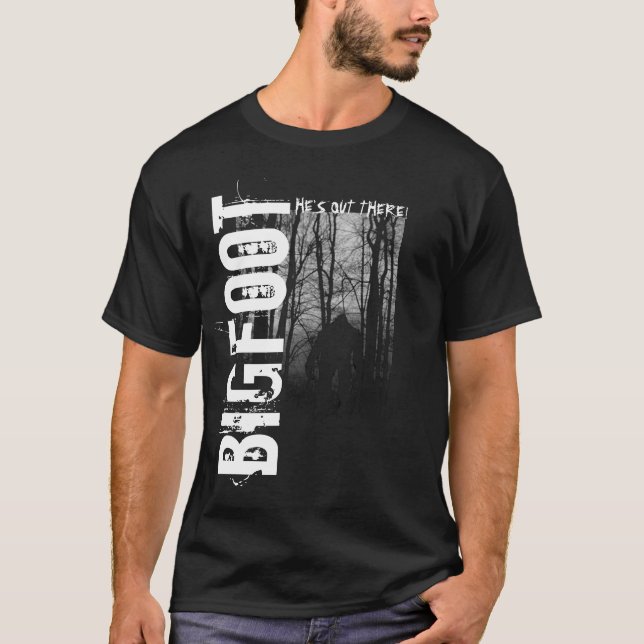Camiseta T-shirt de Bigfoot dos homens (Frente)