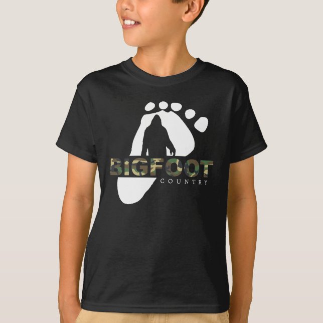 Camiseta T-shirt de Bigfoot dos miúdos (Frente)