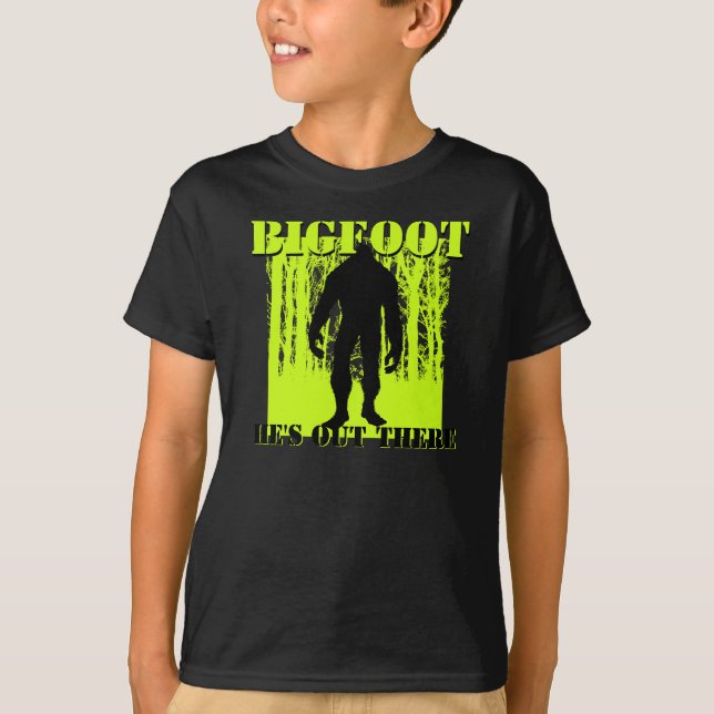 Camiseta T-shirt de Bigfoot dos miúdos (Frente)