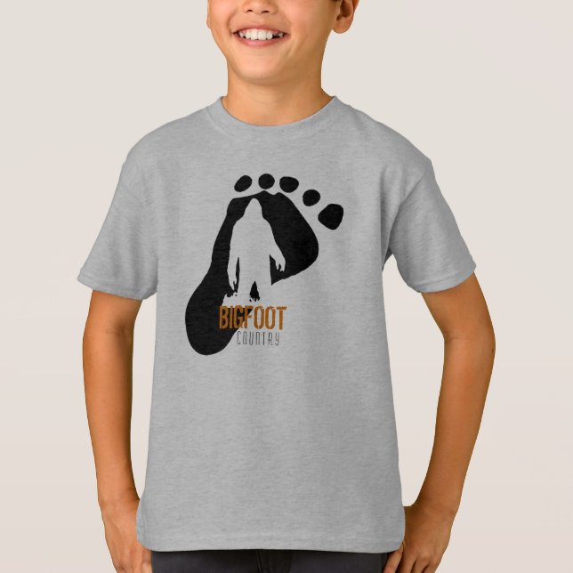 Camiseta T-shirt de Bigfoot dos miúdos (Frente)
