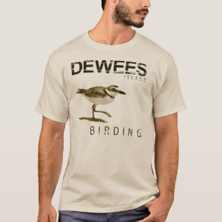 Camiseta T-shirt de Birding da ilha de Dewees