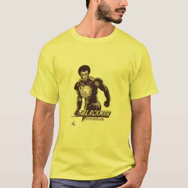 Camiseta T-shirt de "BLACKMAN " (Frente)