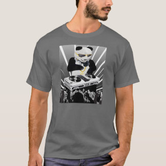 Camiseta T-shirt de Bling Bling da panda do DJ