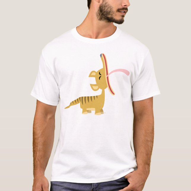 Camiseta T-shirt de bocejo das crianças do Thylacine dos (Frente)