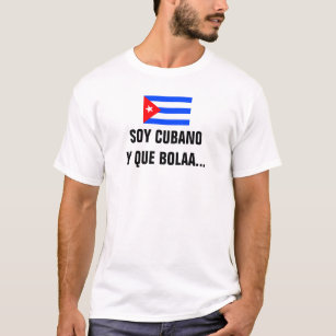 Camiseta T-shirt de Bolaa do que de Cubano y da soja